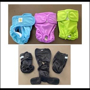 Pet Magasin Washable Female Dog Diapers set of 6 XS
